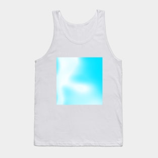 blue and white gradient Tank Top